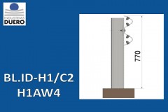 BL.ID-H1/C2 Barrera metálica simple de alta contención