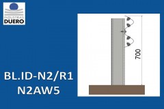 BL.ID-N2/R1 Barrera metálica simple