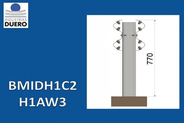BMIDH1C2 Barrera metálica doble