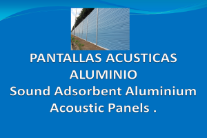 Panel acústico de aluminio