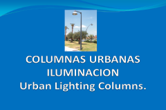 Columnas urbanas de iluminación