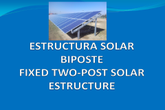 Estructura solar fija biposte