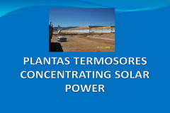 Concentrating solar power