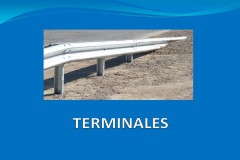 Terminales, separadores y postes placa