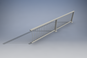 HANDRAIL DUERO D1 4 M WITH ANCHOR PLATE